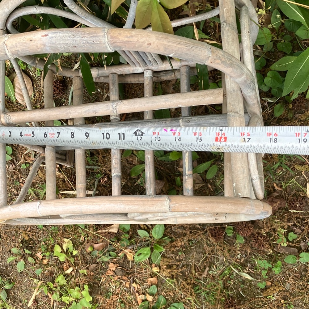 Woven Bamboo Magazine Rack in Weathered Gray - Picture 7 of 11